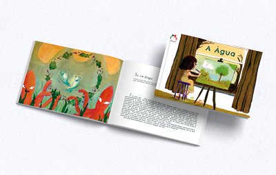 A Água - Portuguese Children's Book Illustration
