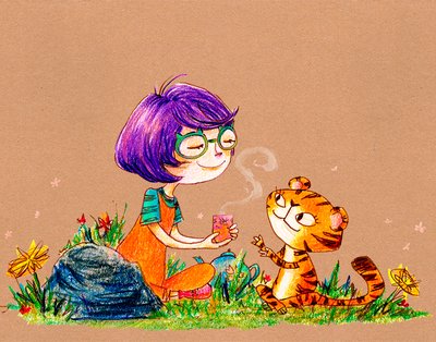 Character Study with Background