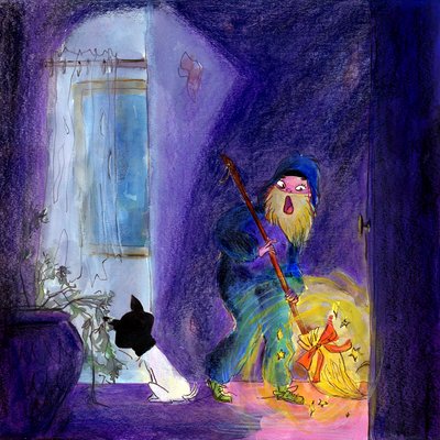 Story Illustration with Multiple Characters