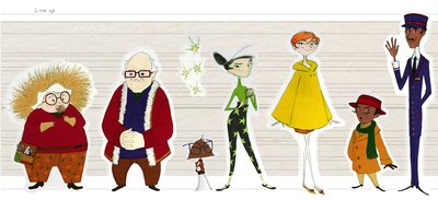 Characters Line Up - Detective Hotary